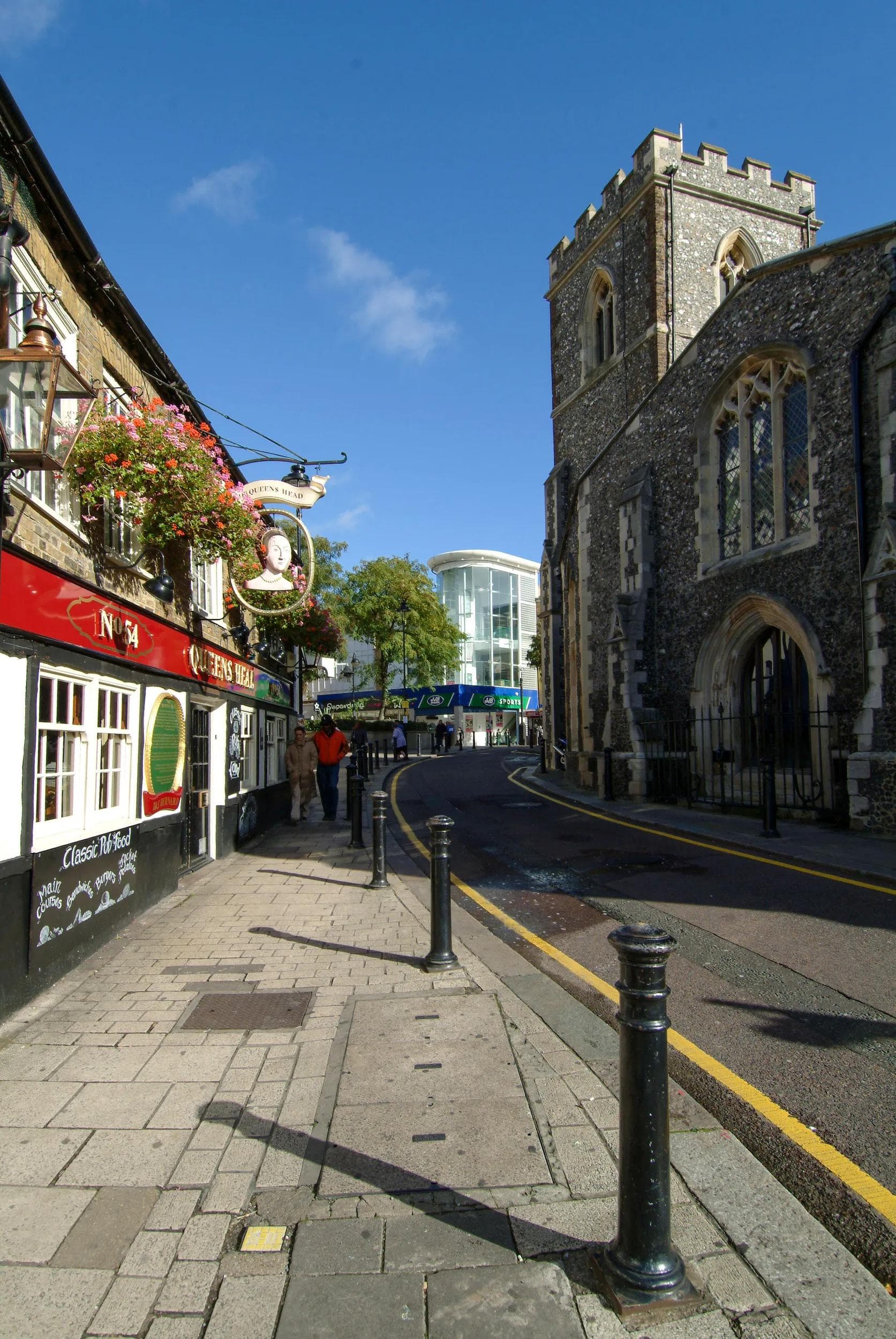 Hillingdon, United Kingdom - May 25, 2022: Uxbridge, suburban town in west London, London Borough of Hillingdon, old town